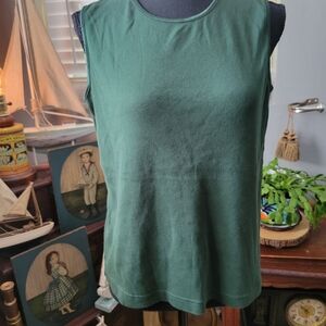 Christopher & Banks Dark Green Women's Tank Top